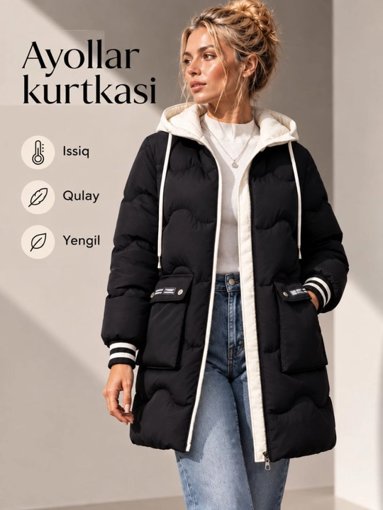 Ayollar kurtkasi, Qulay, yumshoq va issiq, Kuz va qish uchun ayollar kurtkasi - 