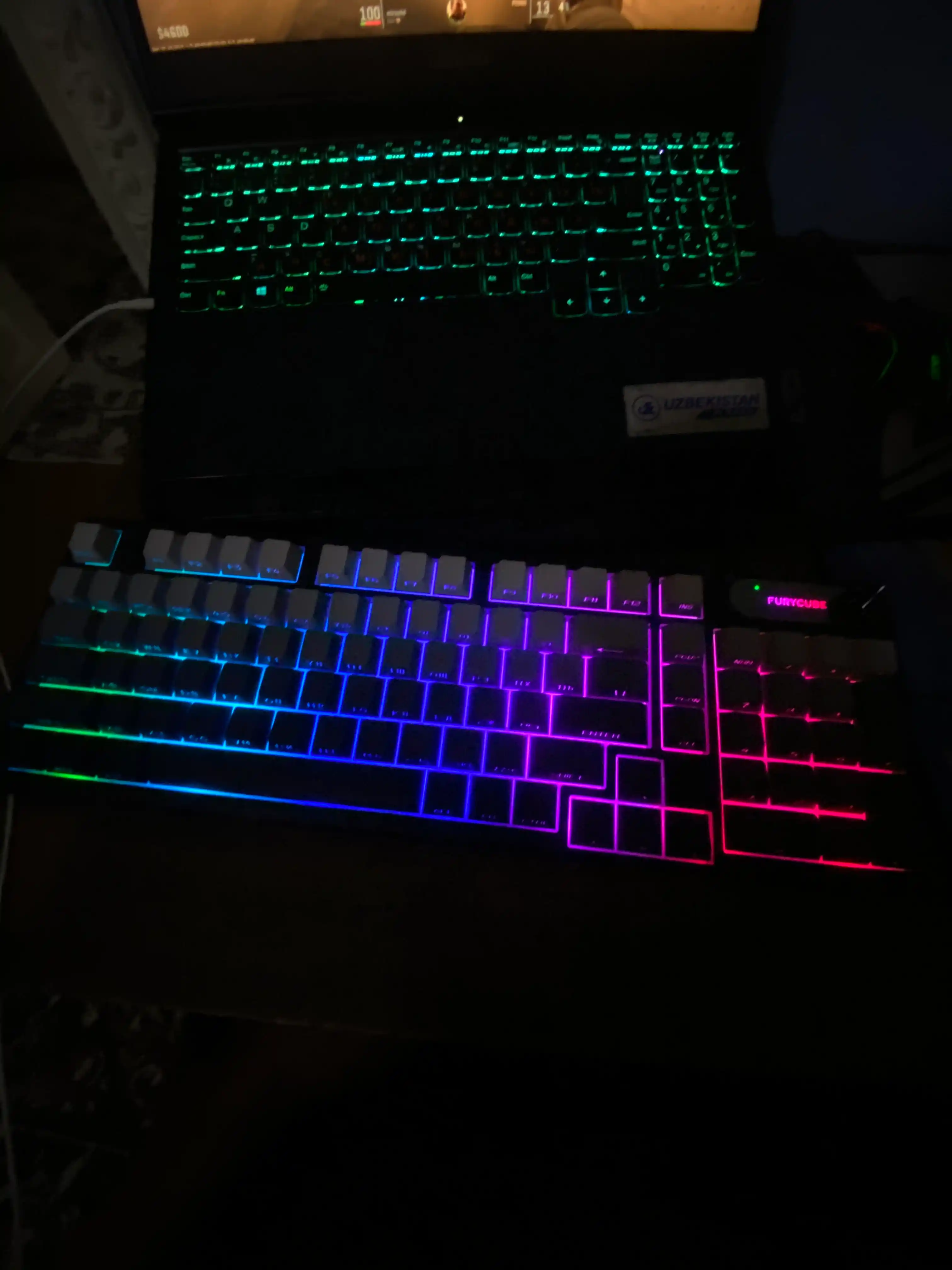 Игровая клавиатура Furycube с RGB подсветкой для геймеров (механическая / мембранная)