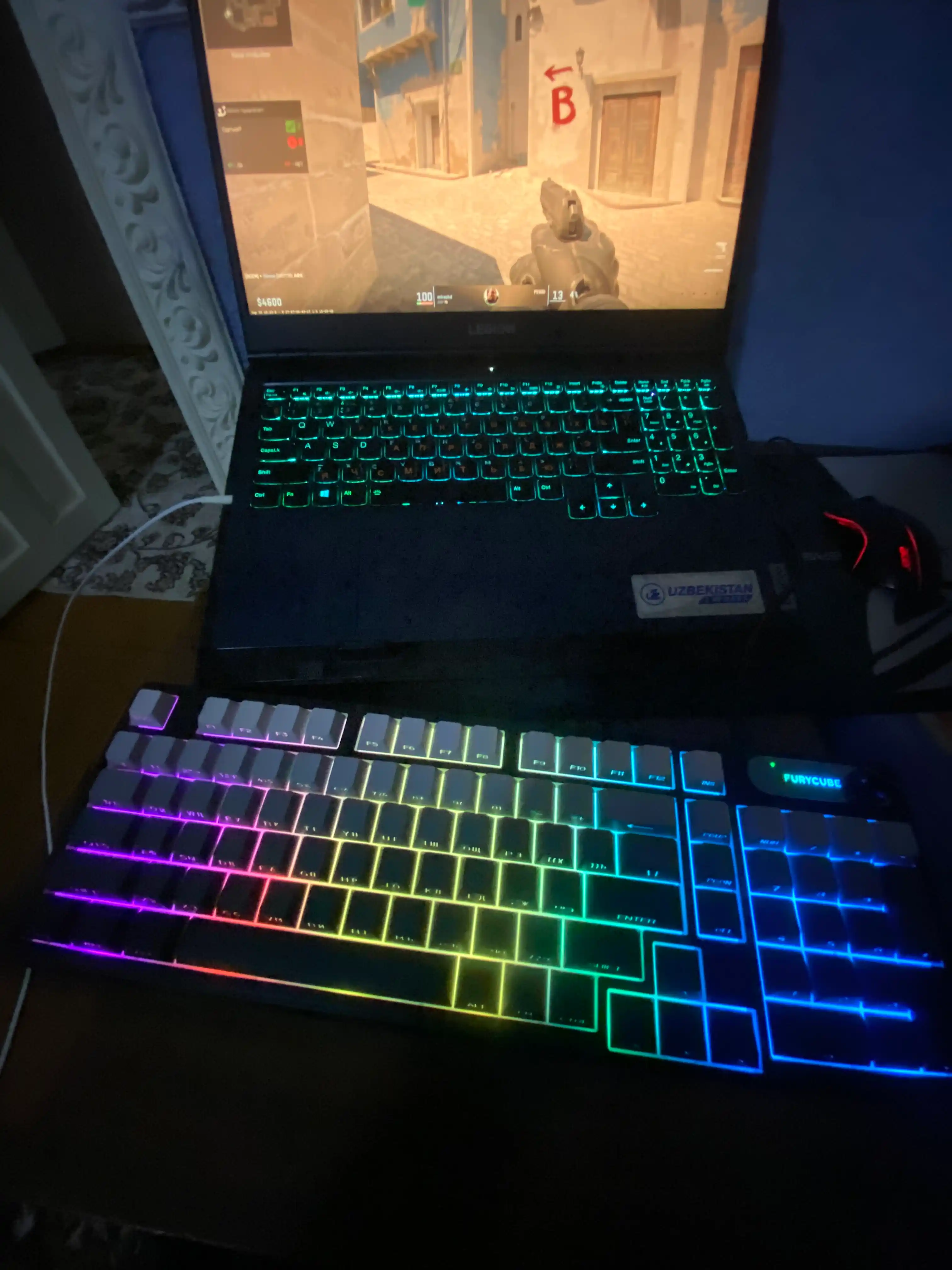 Игровая клавиатура Furycube с RGB подсветкой для геймеров (механическая / мембранная)