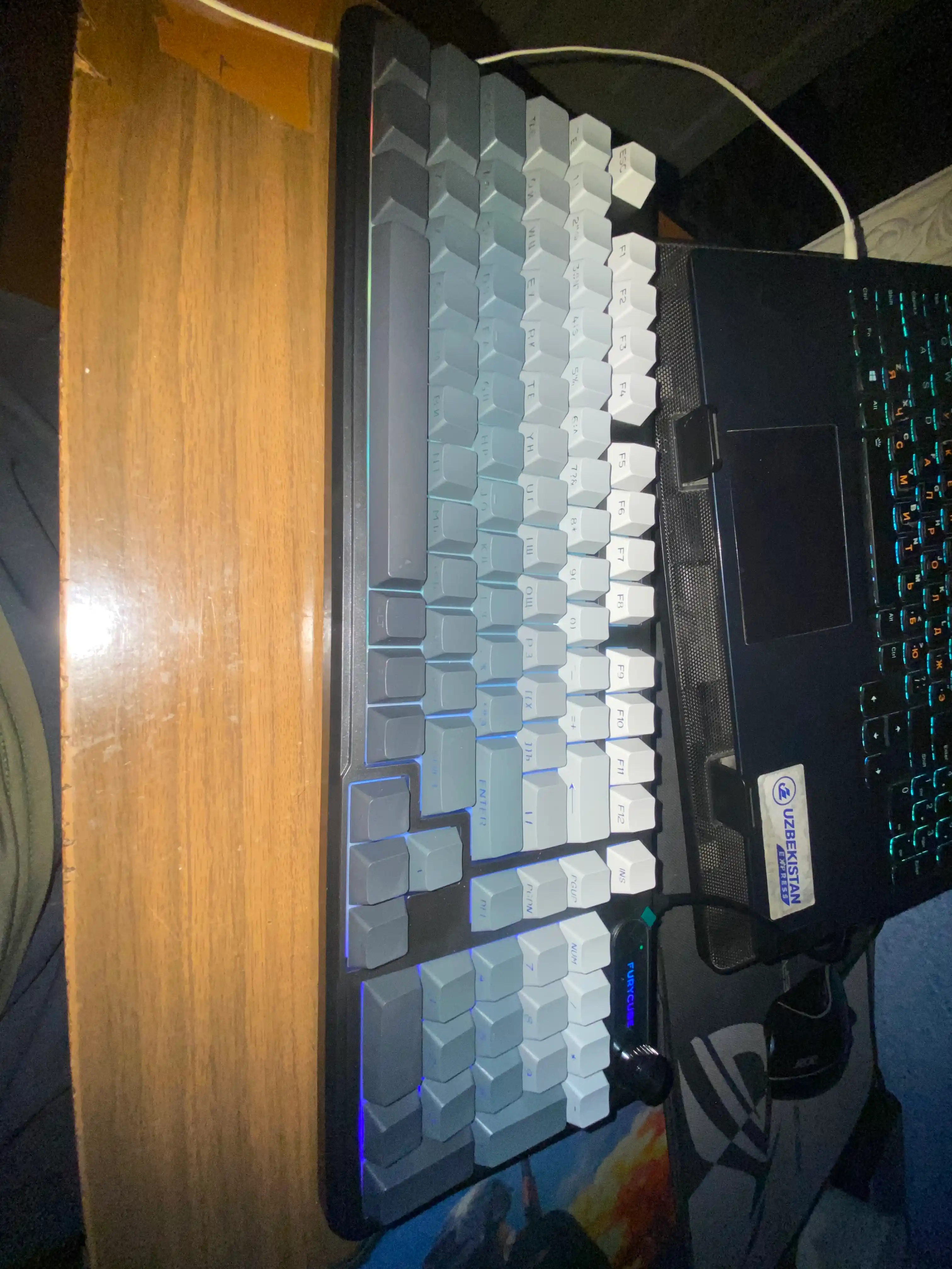 Игровая клавиатура Furycube с RGB подсветкой для геймеров (механическая / мембранная)