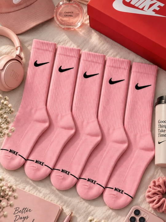 Носки Nike длинные, 5 пар, 36-41, высокие спортивные гетры, мужские и женские