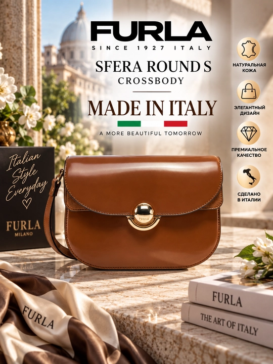 Furla Sfera round yelka sumkasi S - 