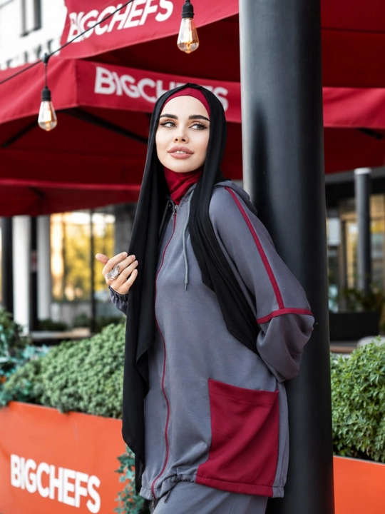 Ayollar uchun 2 qismli zamonaviy kostyum — kundalik kiyim, keng bichim, qulay