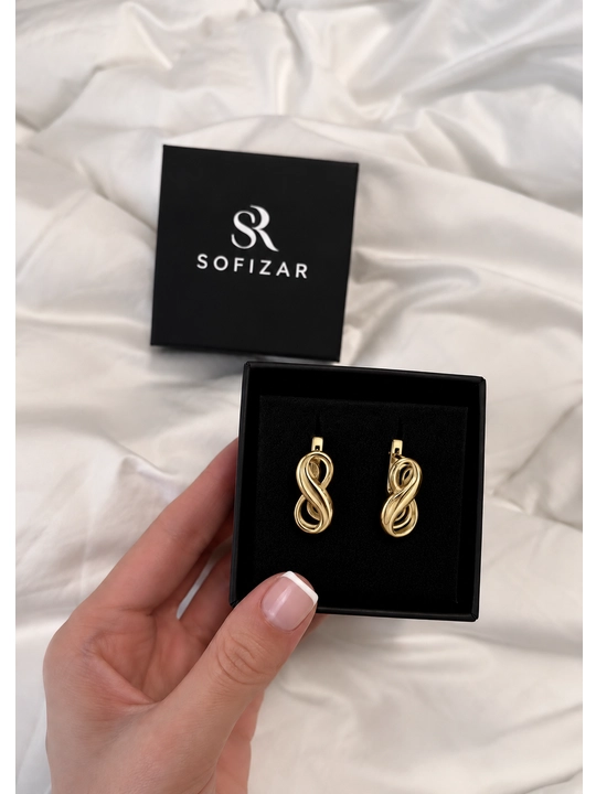 Женские золотые серьги Sofizar 585 пробы, арт. 282001966 - 