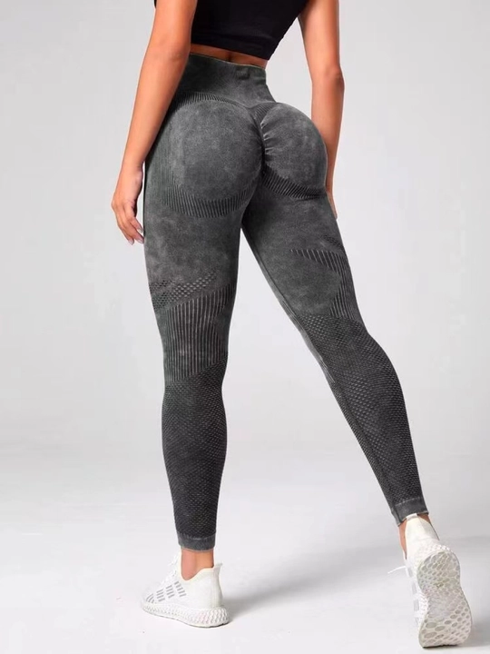 Push-up effektli va yuqori belli ayollar chokssiz sport legginslari, fitnes va yoga uchun