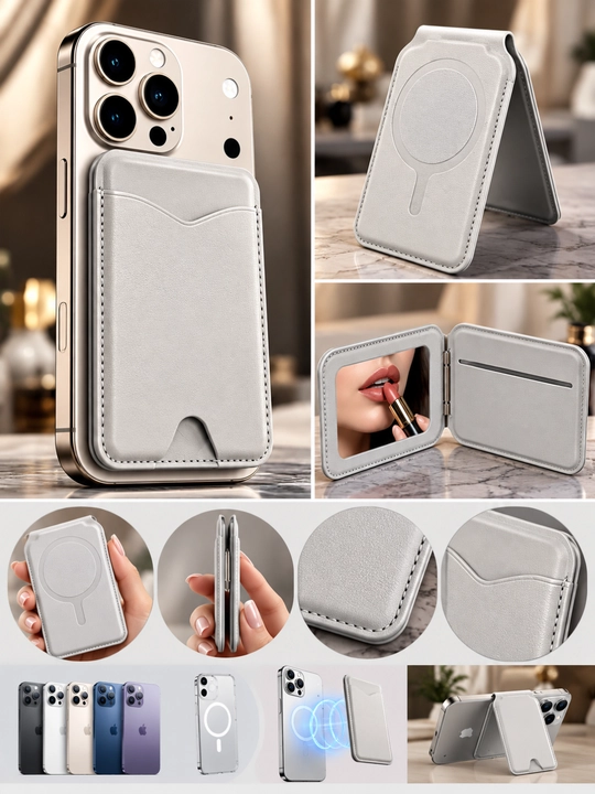 Safe card holder,magnitli karta cheholi,MagSafe magnitli telefon ushlagich