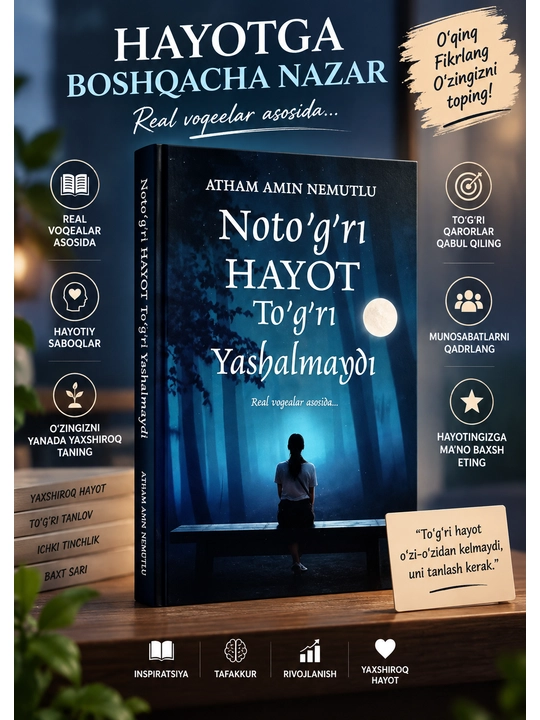 Noto‘g‘ri hayot to‘g‘ri yashalmaydi — Atham Amin Nemutlu