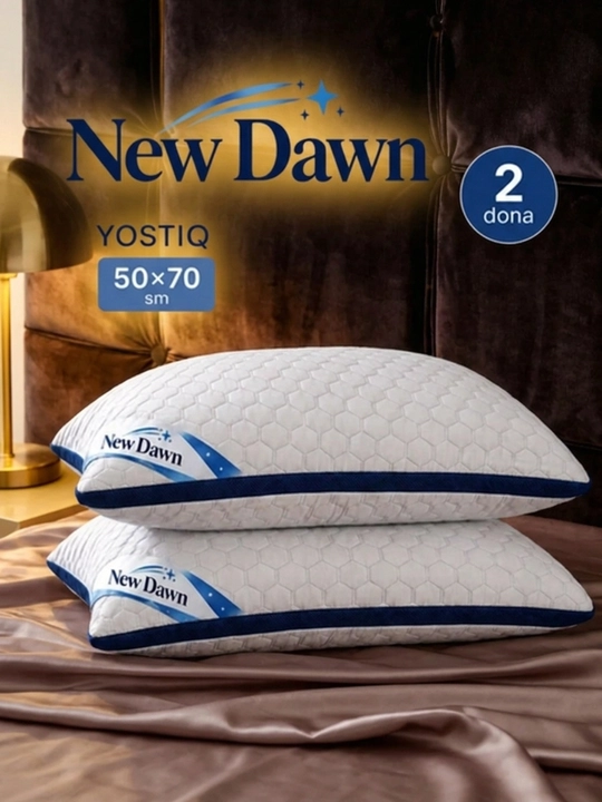 New Dawn premium va yumshoq yostiqlar to'plami 50x70 sm, uy va yotoqxona uchun