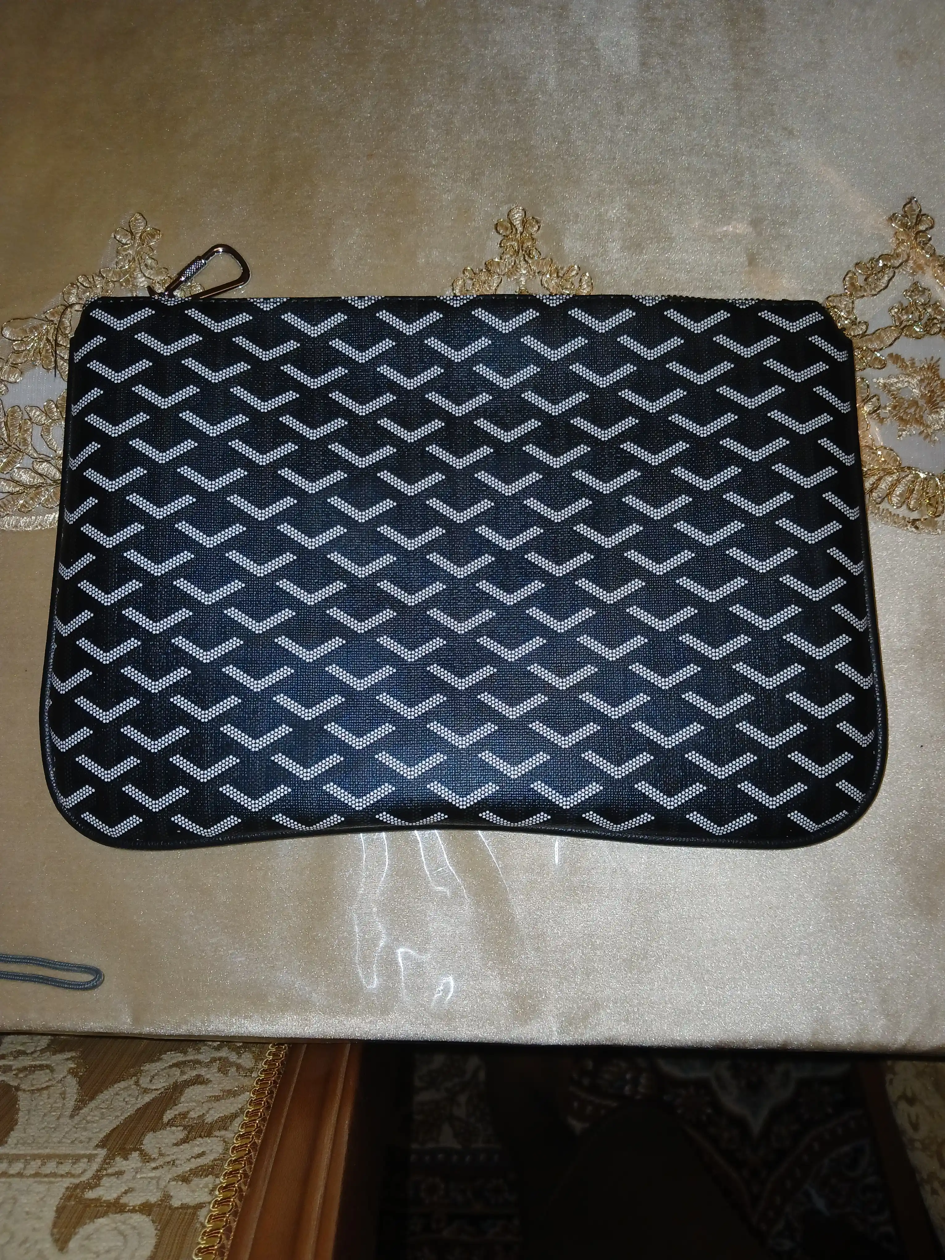 Мужской современный клатч в стиле Goyard (31х21 см)