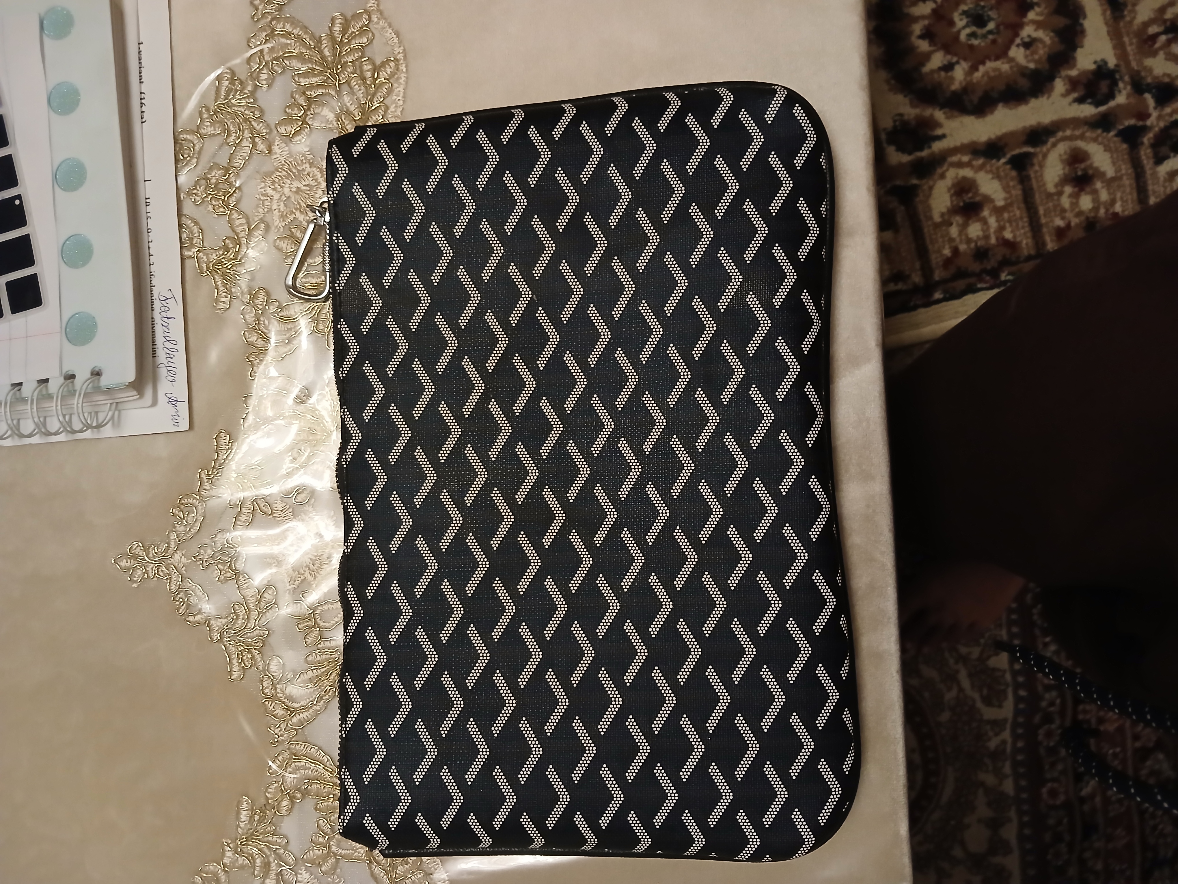Мужской современный клатч в стиле Goyard (31х21 см)