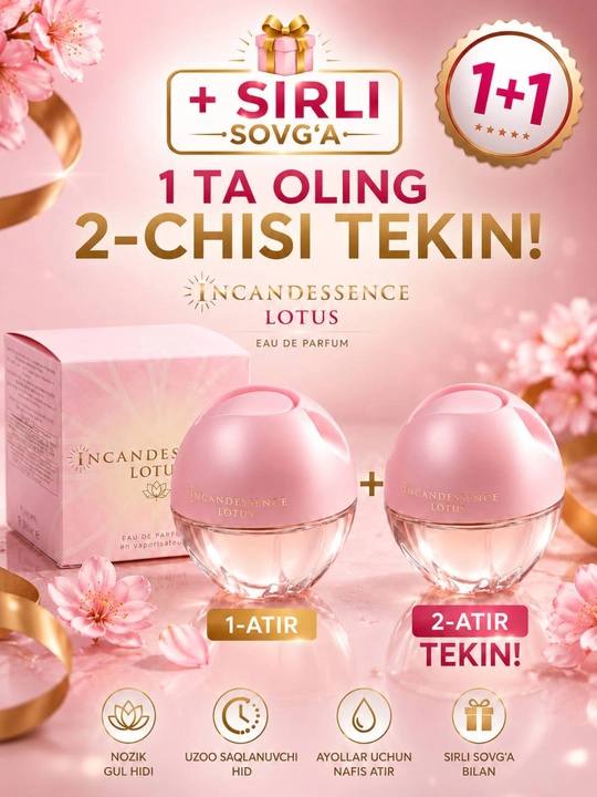 Parfyumlangan suv Incandessence, 50 ml - 