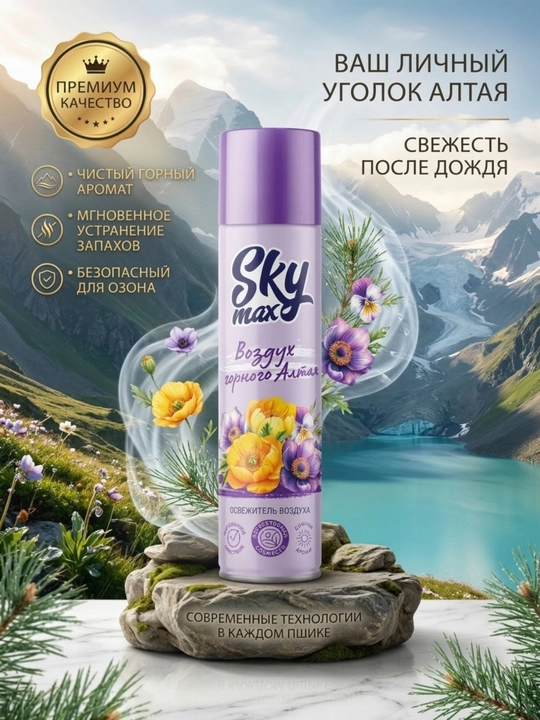 SKYMAX havo spreyi "Oltoy tog'lari havosi", 300 ml, Rossiya - 