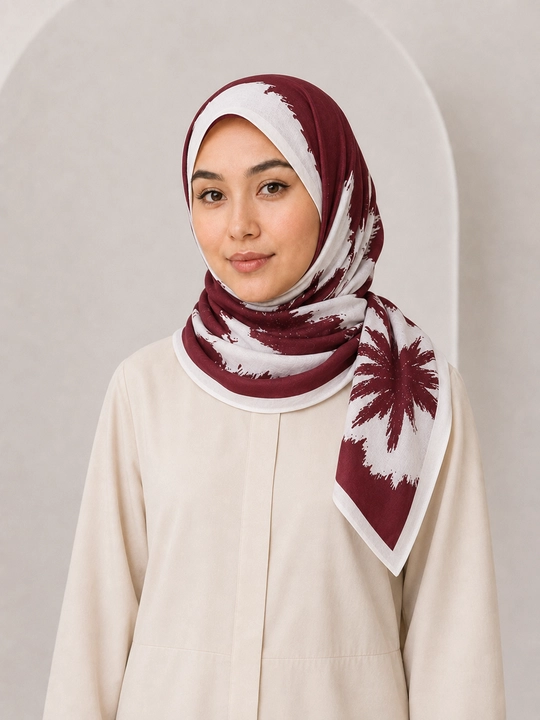 Ayollar uchun turk ro‘moli 110 × 110 sm, paxta matoli, hijob uchun