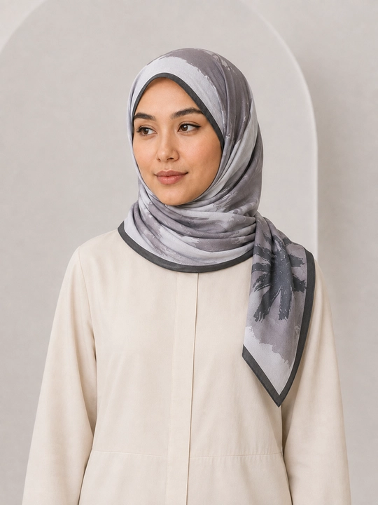 Ayollar uchun turk ro‘moli 110 × 110 sm, paxta matoli, hijob uchun
