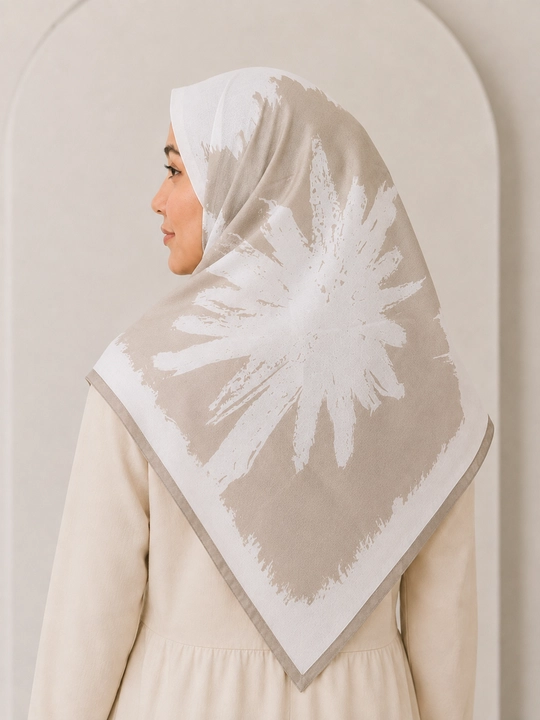 Ayollar uchun turk ro‘moli 110 × 110 sm, paxta matoli, hijob uchun