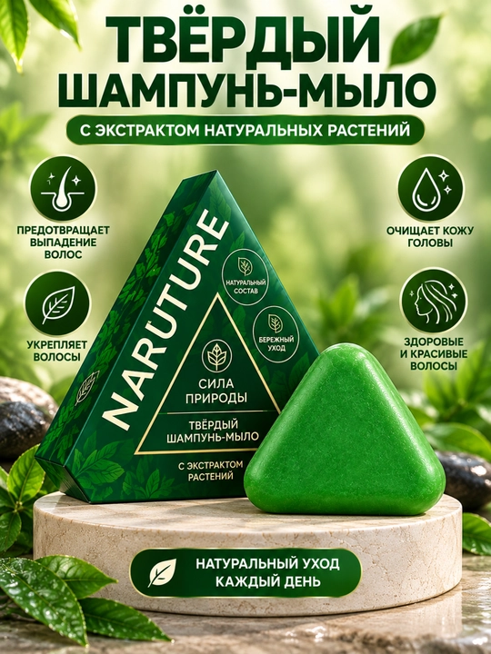 Sochni mustahkamlash uchun qattiq shampun–sovun vositasi o'sma sovuni