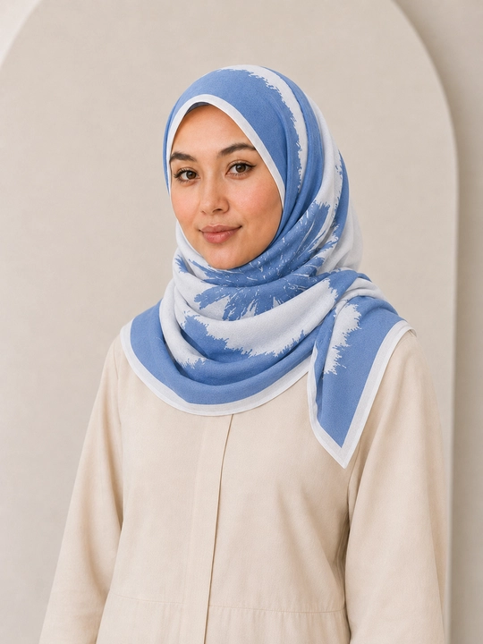 Ayollar uchun turk ro‘moli 110 × 110 sm, paxta matoli, hijob uchun