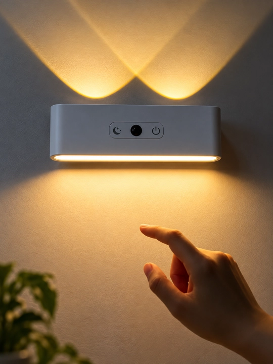 2.5W LED magnitli devor chirog‘i, 3 xil yoritish rejimi, tungi chiroq, uy uchun