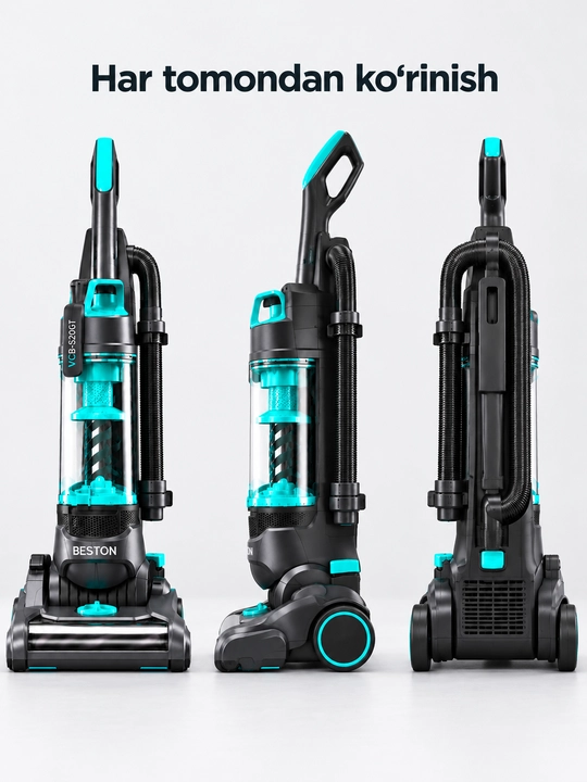 Beston VCB-S20GT vertikal changyutgich, 800 W, konteynerli, simli
