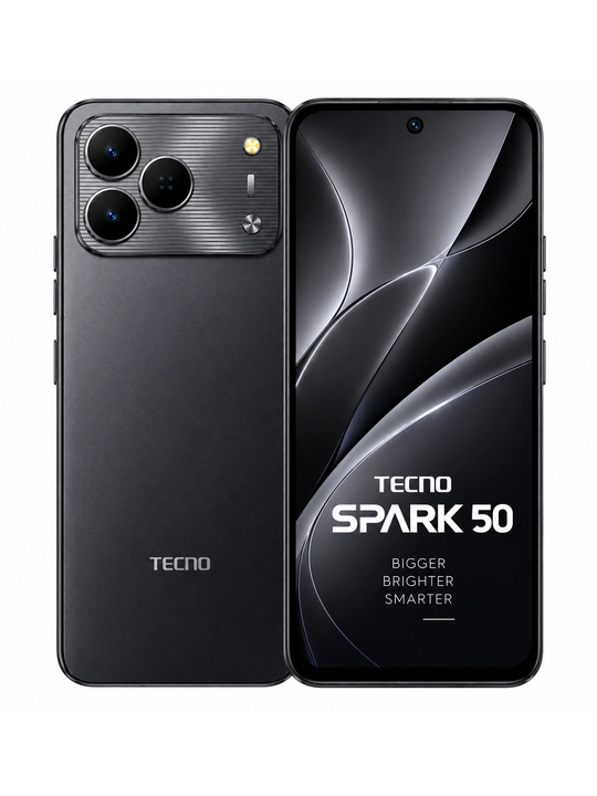 Smartfon Tecno Spark 50, 4/128 GB, 50 MP, 6700 mAh, 6,78" ekran 120Hz, 18w tezkor zaryad