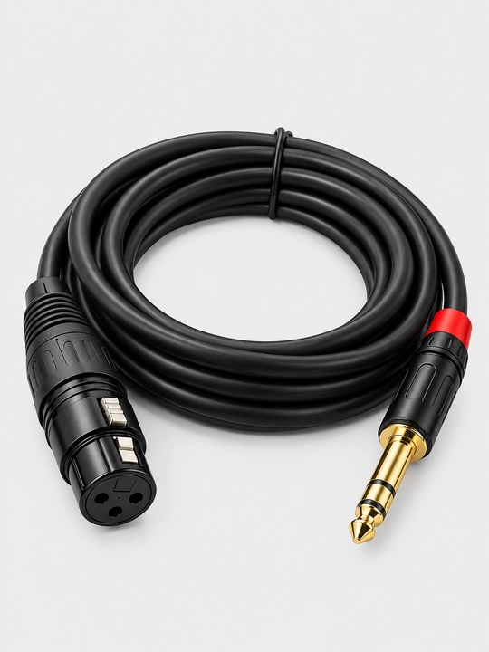 Аудиокабель Jack 6.5 — XLR Stereo, 1.5 м, кабель для подключения аудиотехники