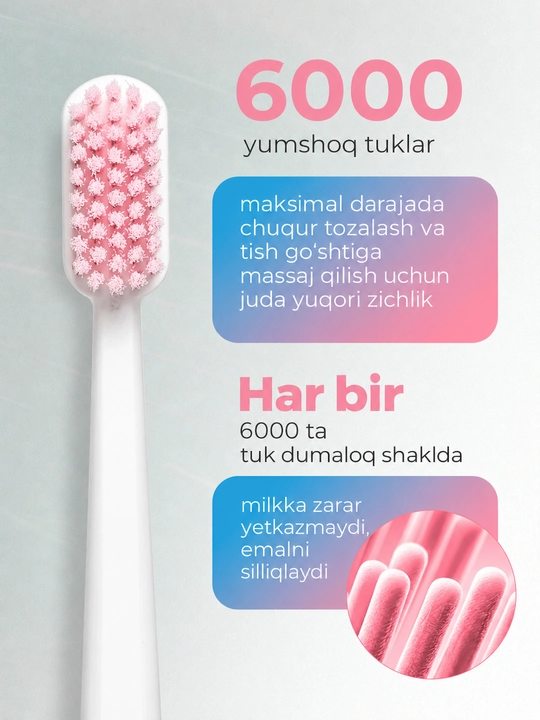 Revyline SM 6000 Smart yumshoq tish cho‘tkasi, tish va milklarni tozalash uchun