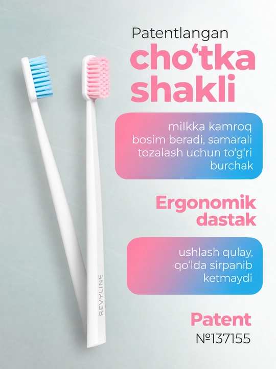 Revyline SM 6000 Smart yumshoq tish cho‘tkasi, tish va milklarni tozalash uchun