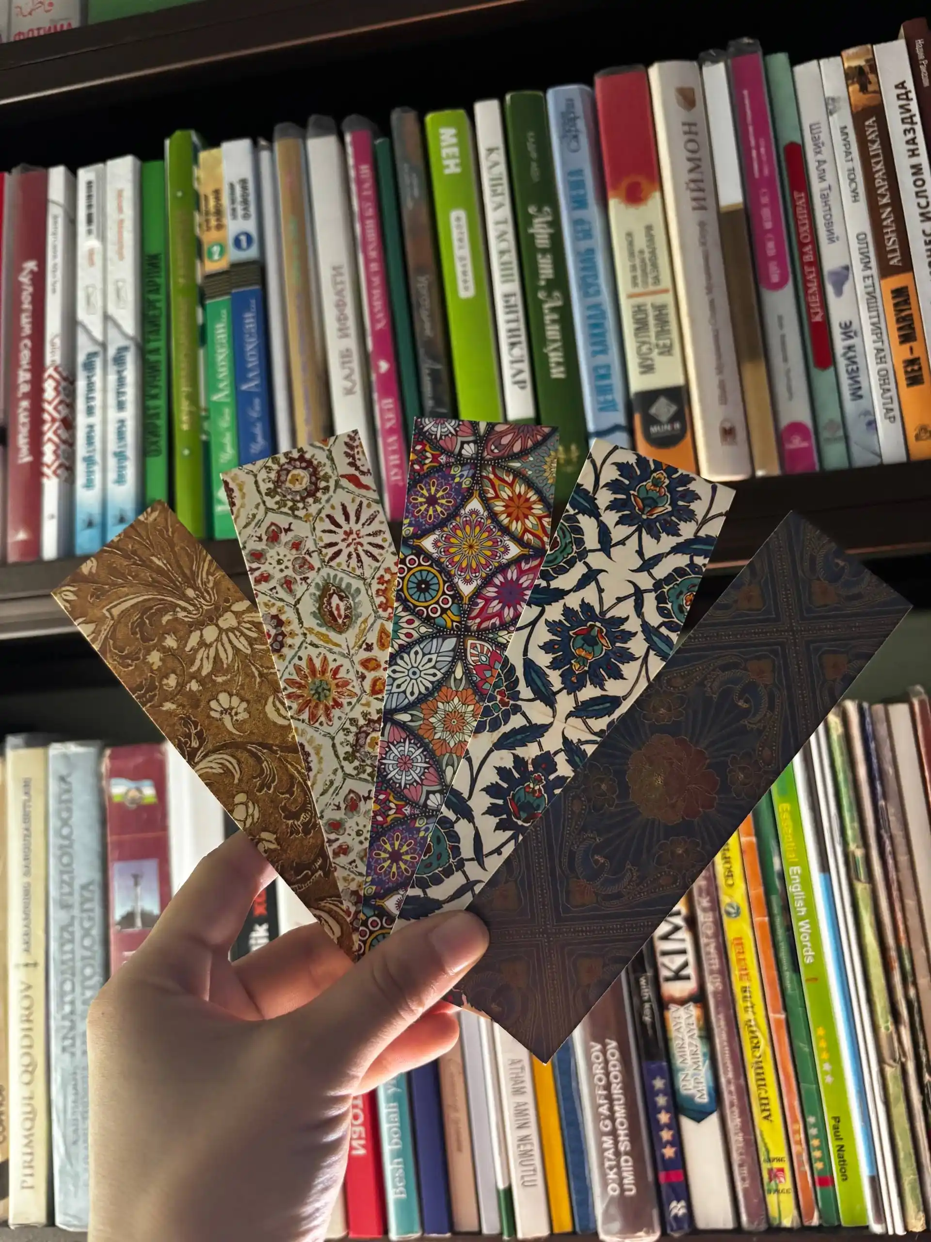 Bookmark kitoblar uchun zakladkalar, xatcho'plar 5 dona, 4x15 sm