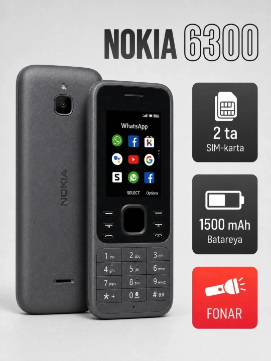 Nokia 6300 – классический и прочный кнопочный телефон