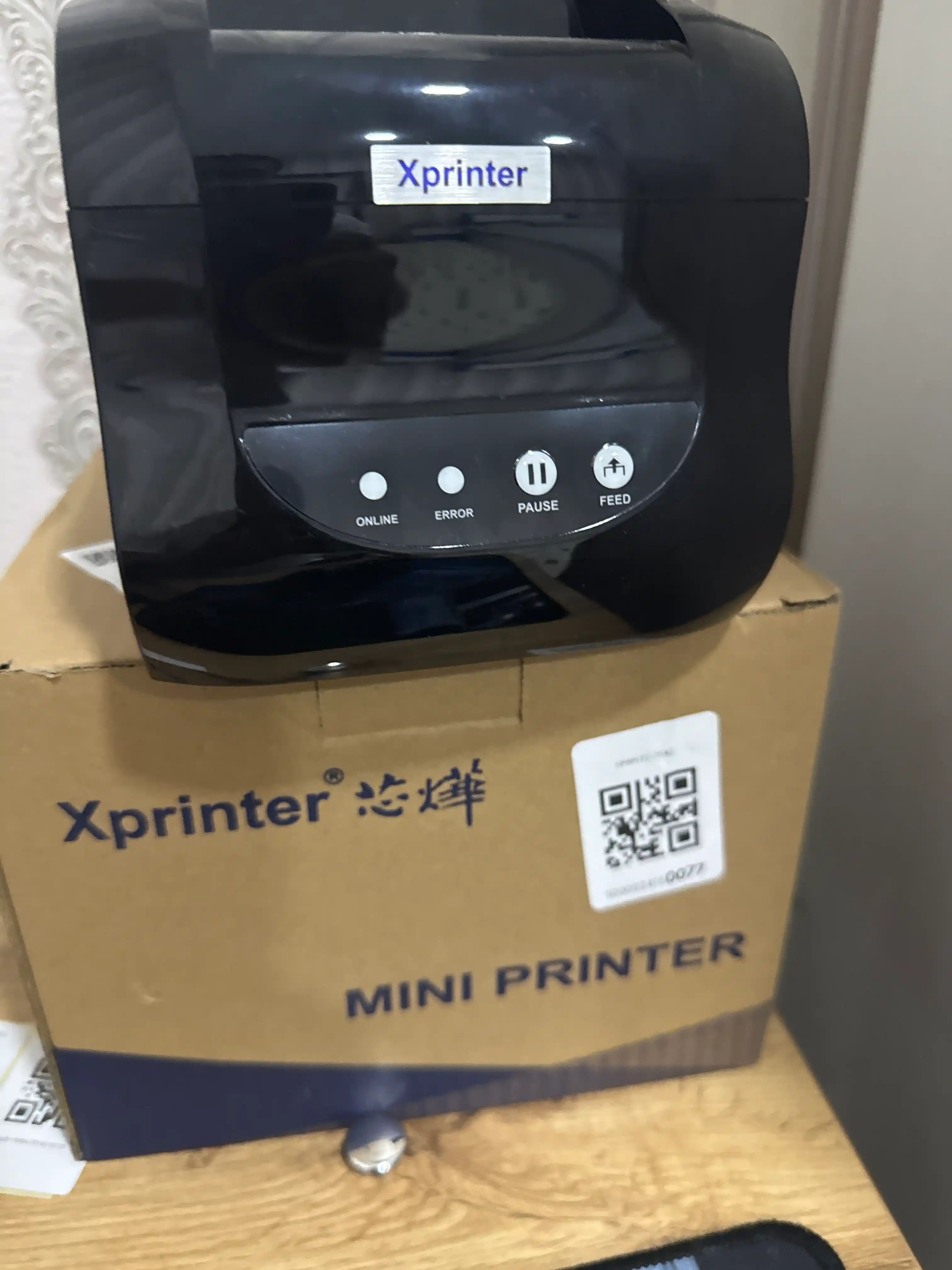 Termal yorliq va cheklar printeri Xprinter XP-365B, 80 mm, 127 mm/s USB