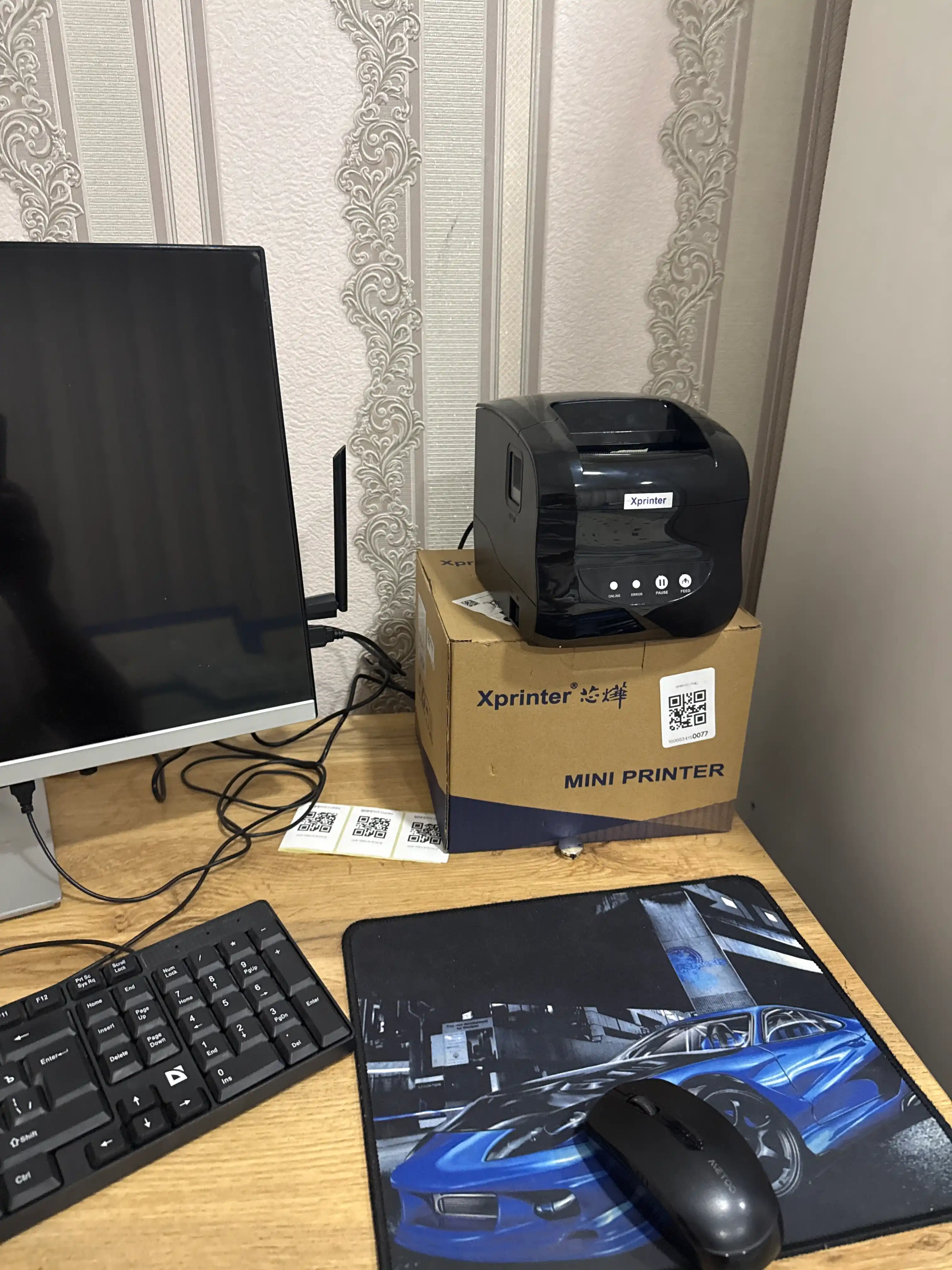 Termal yorliq va cheklar printeri Xprinter XP-365B, 80 mm, 127 mm/s USB