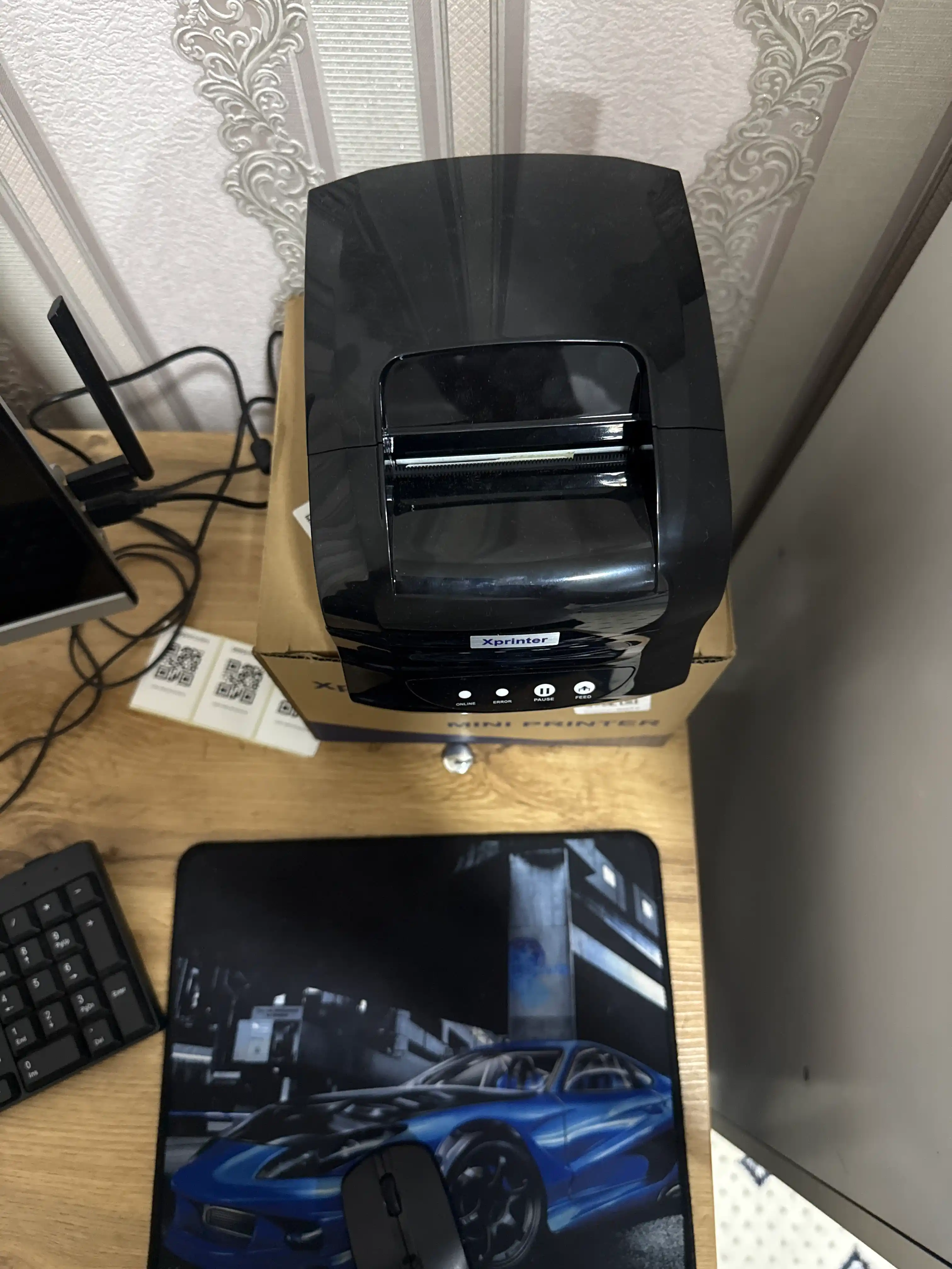 Termal yorliq va cheklar printeri Xprinter XP-365B, 80 mm, 127 mm/s USB