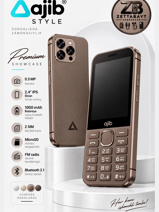 Ajib Style tugmali telefon