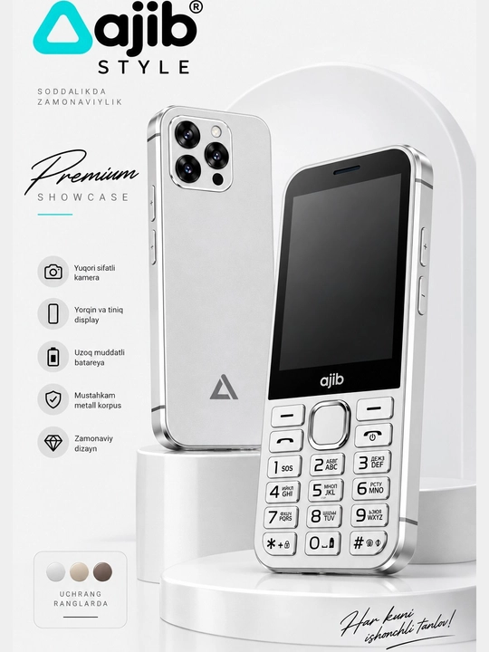 Ajib Style tugmali telefon
