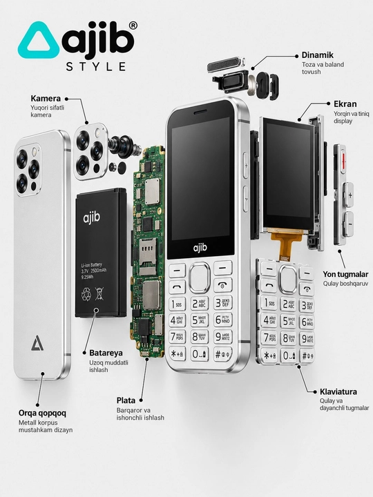 Ajib Style tugmali telefon