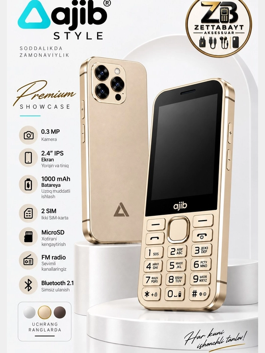 Ajib Style tugmali telefon