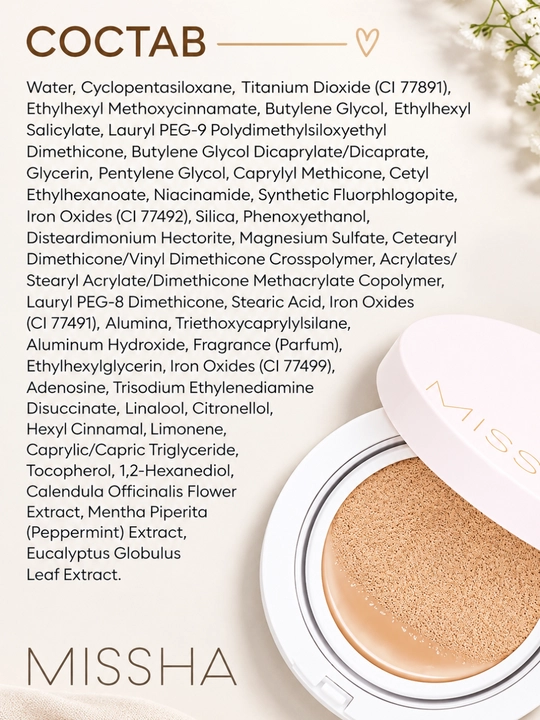Tonal kushon SPF 50+ Magic Cushion, Missha