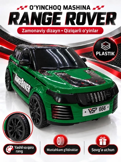 Bolalar uchun Toyota o‘yinchoq mashinasi, mustahkam g‘ildirakli plastik avtomobil - 