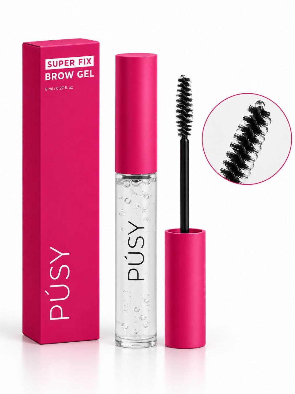 PUSY Brow Fixator Gel , fiksator, pusy fiksator 5 ml, laminatsiya effekt
