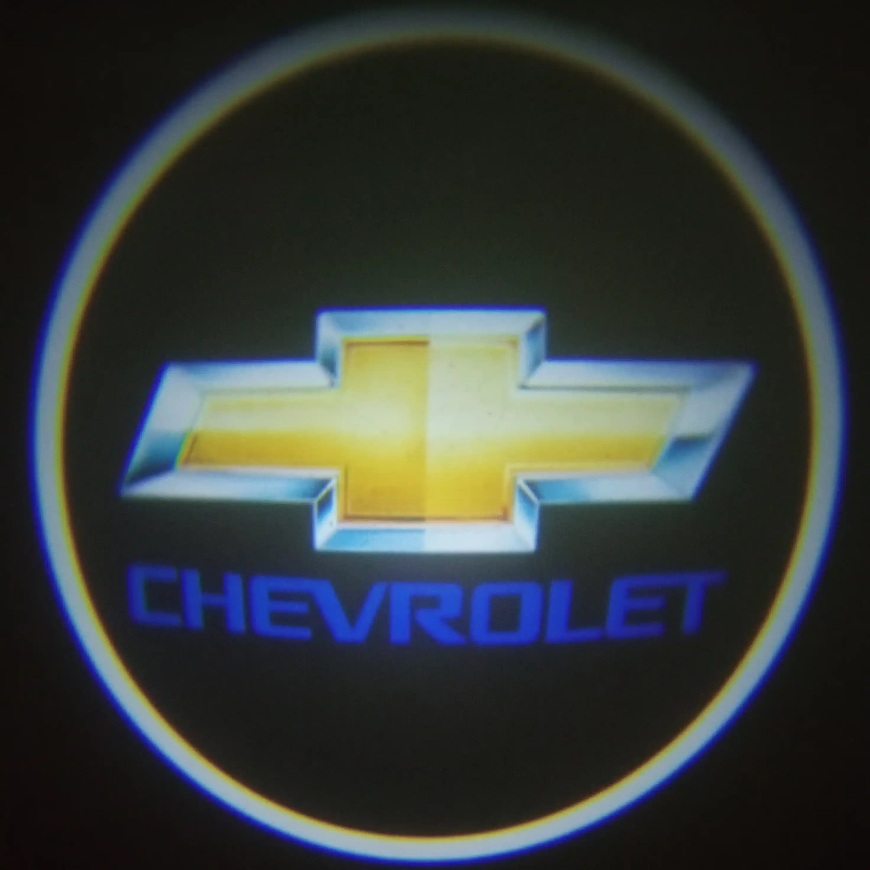 LED-проектор логотипа на дверь авто, беспроводной — 1 шт, GERB или Chevrolet