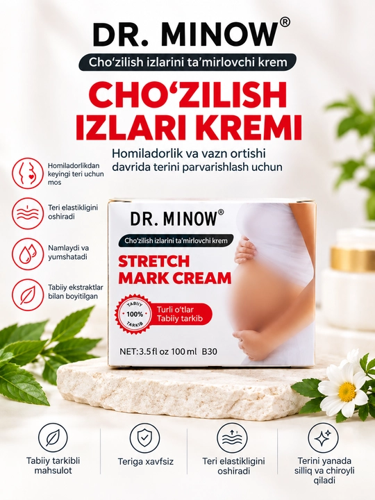 DR. MINOW Stretch Mark Cream — Крем против растяжек - 