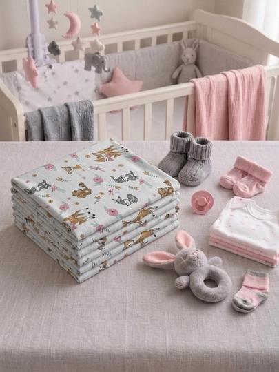 Bolalar uchun chit yo'rgak pelenka, 100% paxta, 110x100 sm