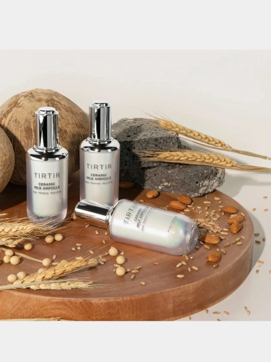TIRTIR Ceramic Milk Ampoule in Bottle — это обновляющий блеск для кожи 40 мл