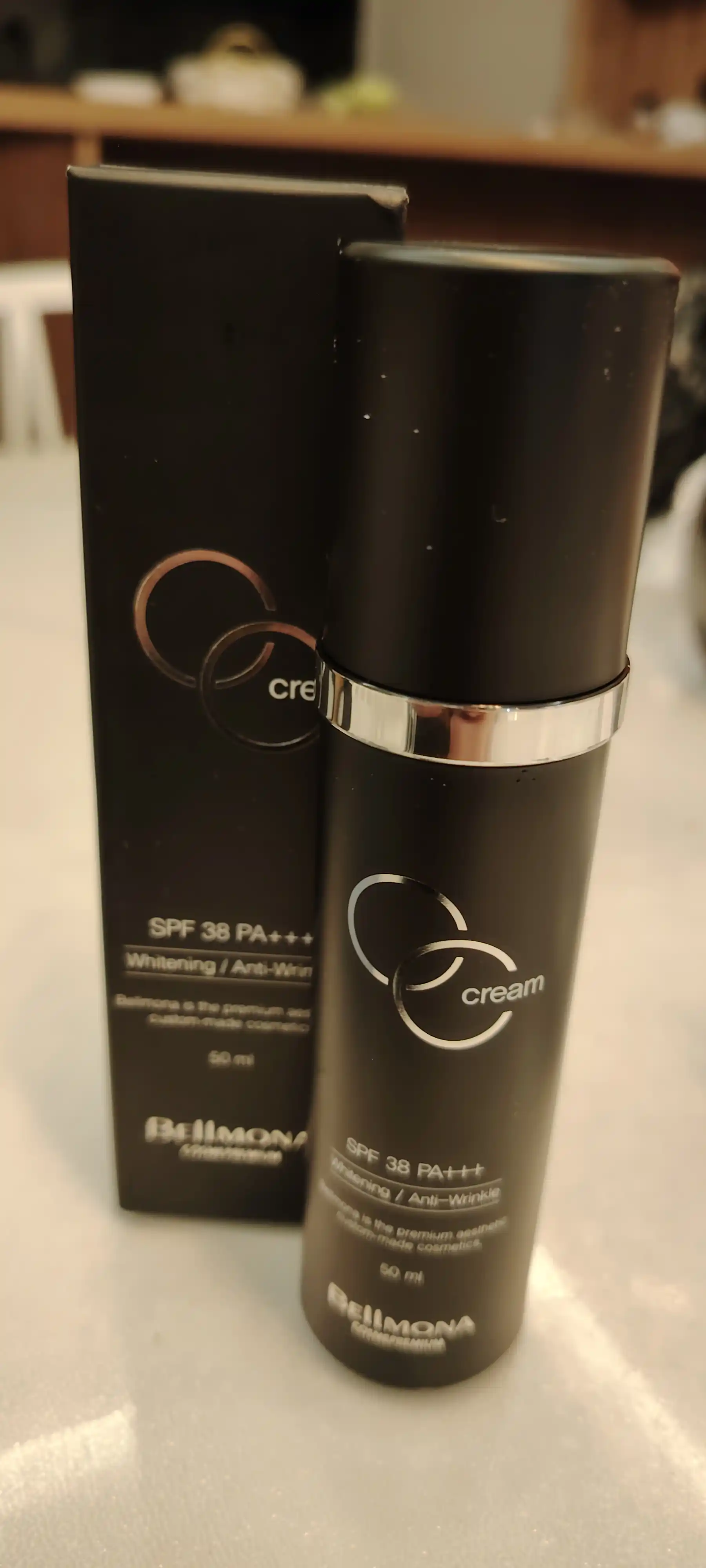Крем для лица с осветляющим и антивозрастным уходом Bellmona CC Cream, SPF 38, PA+++, 50 м