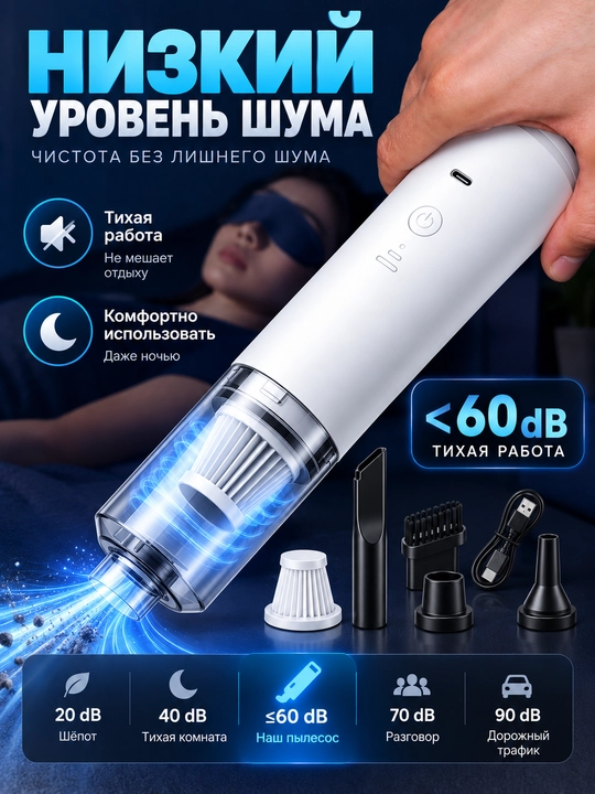 Avtomobil va uy changyutgichi,plisos simsiz, puflaydi va so'rib oladi