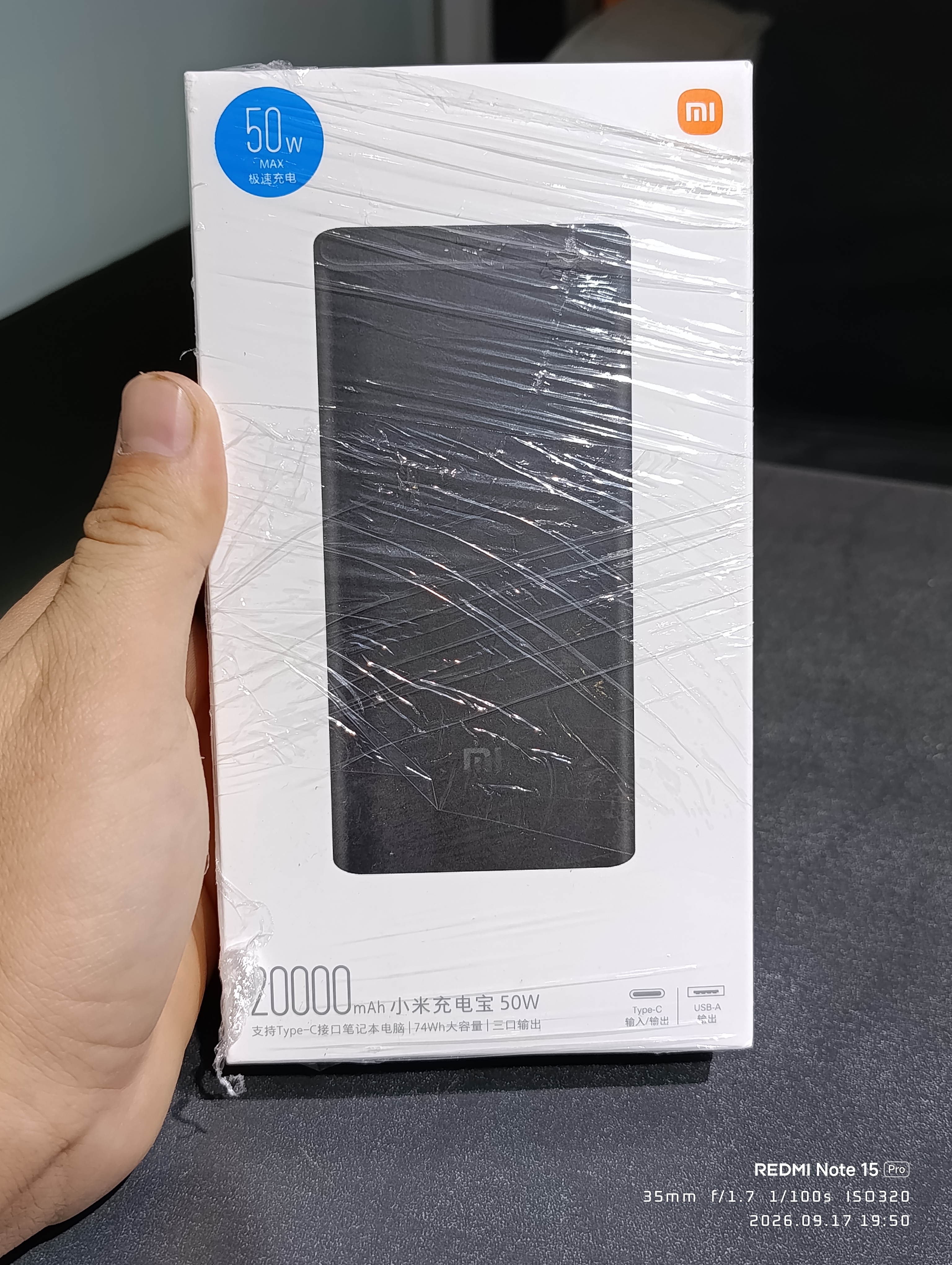 Power bank 2000mAh 20w-50w Mi power bank tez quvvatlovchi iphone va Andiroidlar uchun