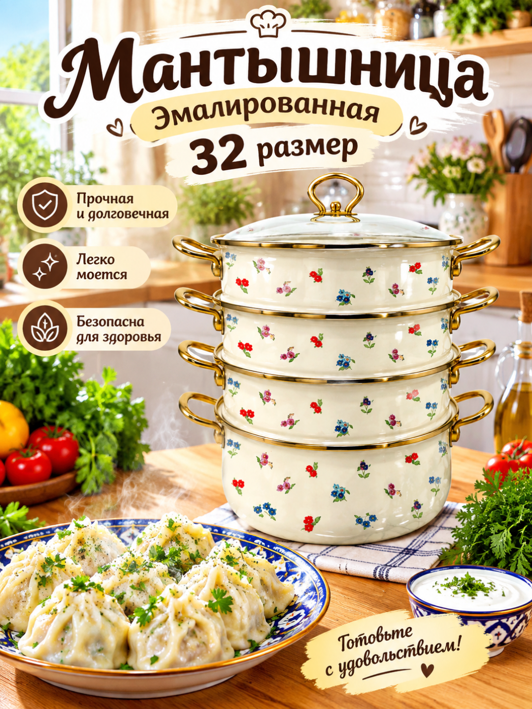 Мантышница Эмалированная - 
