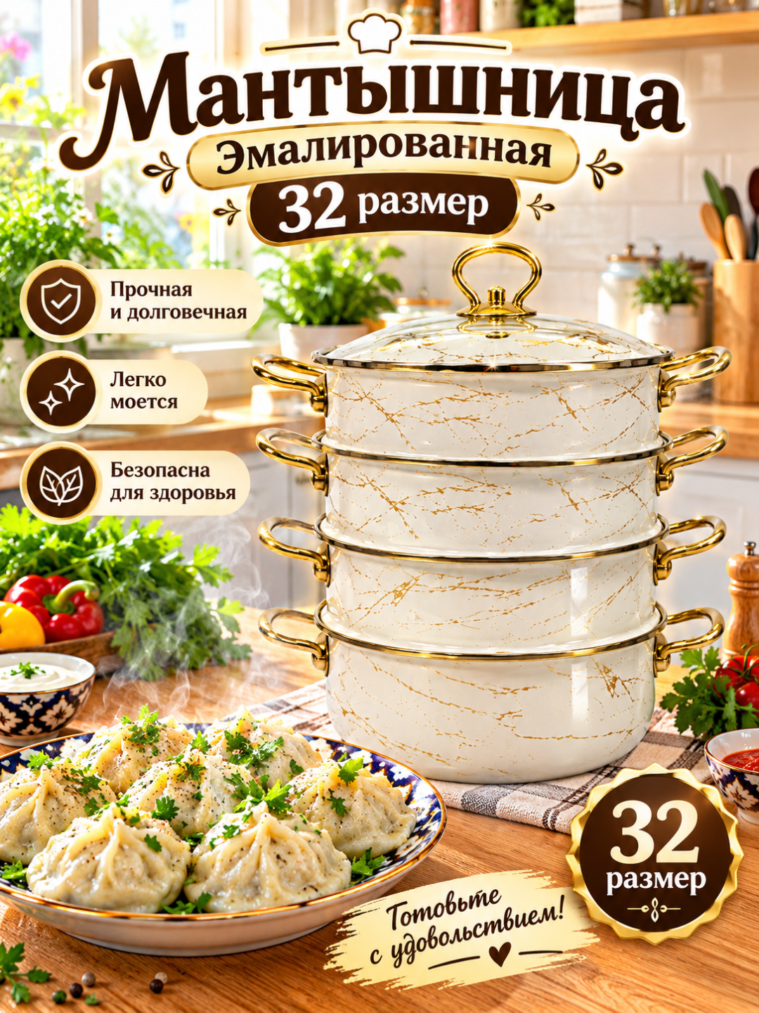 Мантышница Эмалированная - 