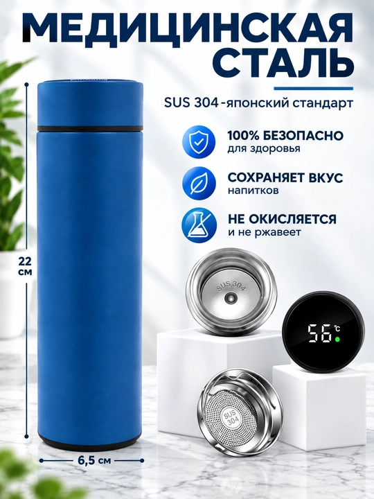 Термокружка для кофе и чая 500 мл