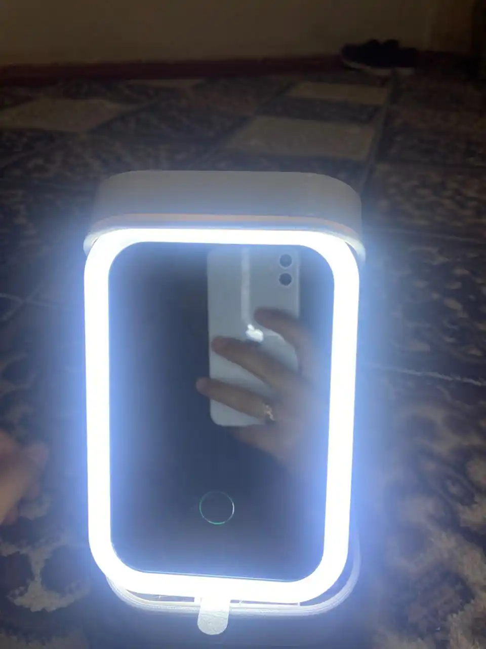 Косметичка с LED зеркалом и подсветкой для косметики и украшений
